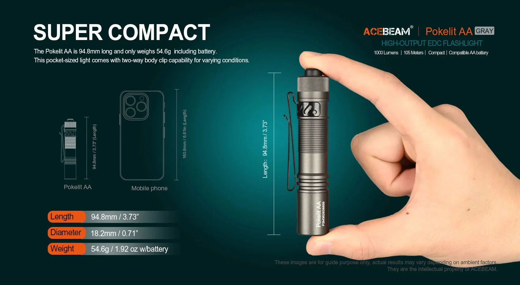 Acebeam Pokelit AA - Grey - Image 9