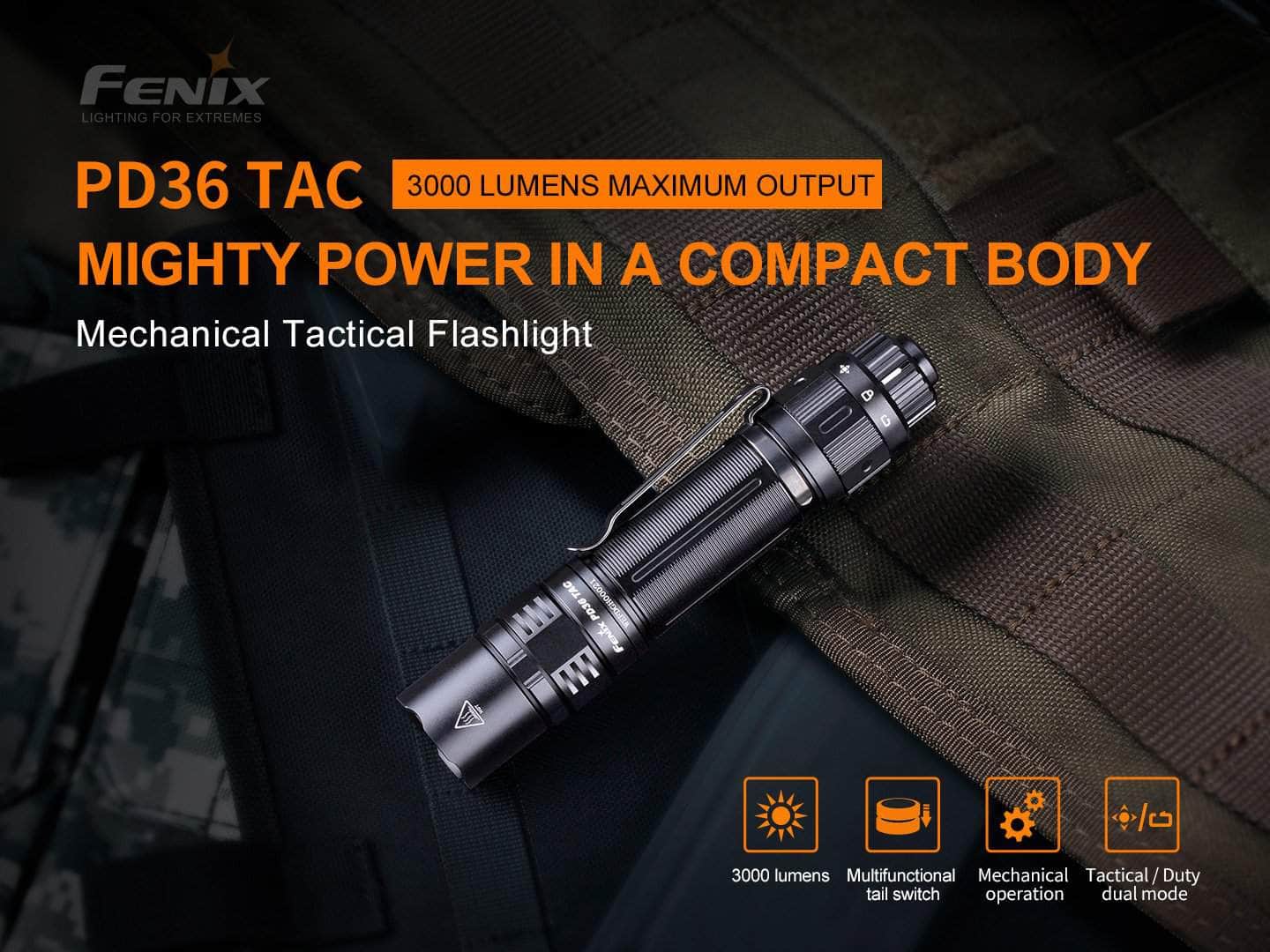 Fenix PD36 TAC Tactical Flashlight - Image 23