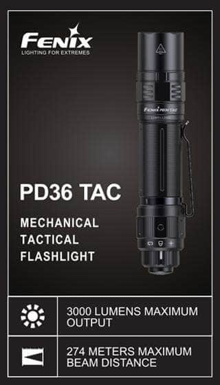 Fenix PD36 TAC Tactical Flashlight - Image 25