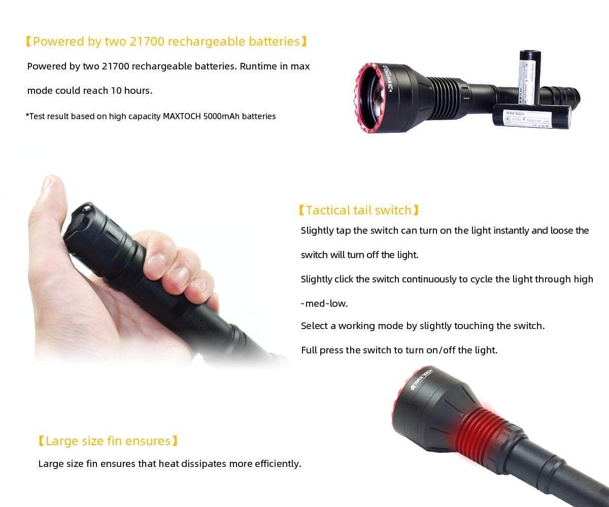 MAXTOCH L3K LEP Flashlight - Short - Image 6