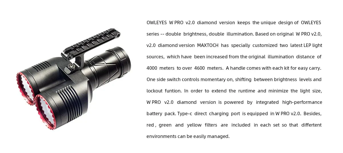 Maxtoch Owleyes W Pro v2.0 (Diamond version) LEP SpotLight - Image 3