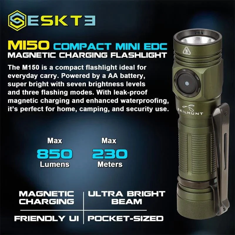 Skilhunt M150 V4 EDC AA 14500 USB - Image 4
